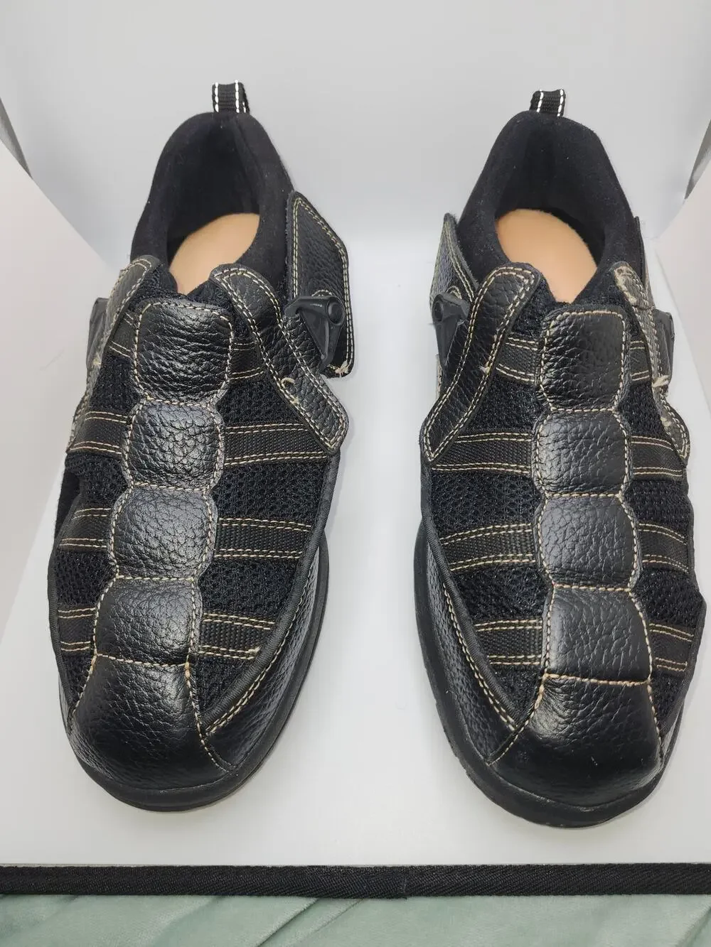 Dr Comfort 9610 Men's Size 11 XW Black Leather Diabetic Shoes Edward X Depth